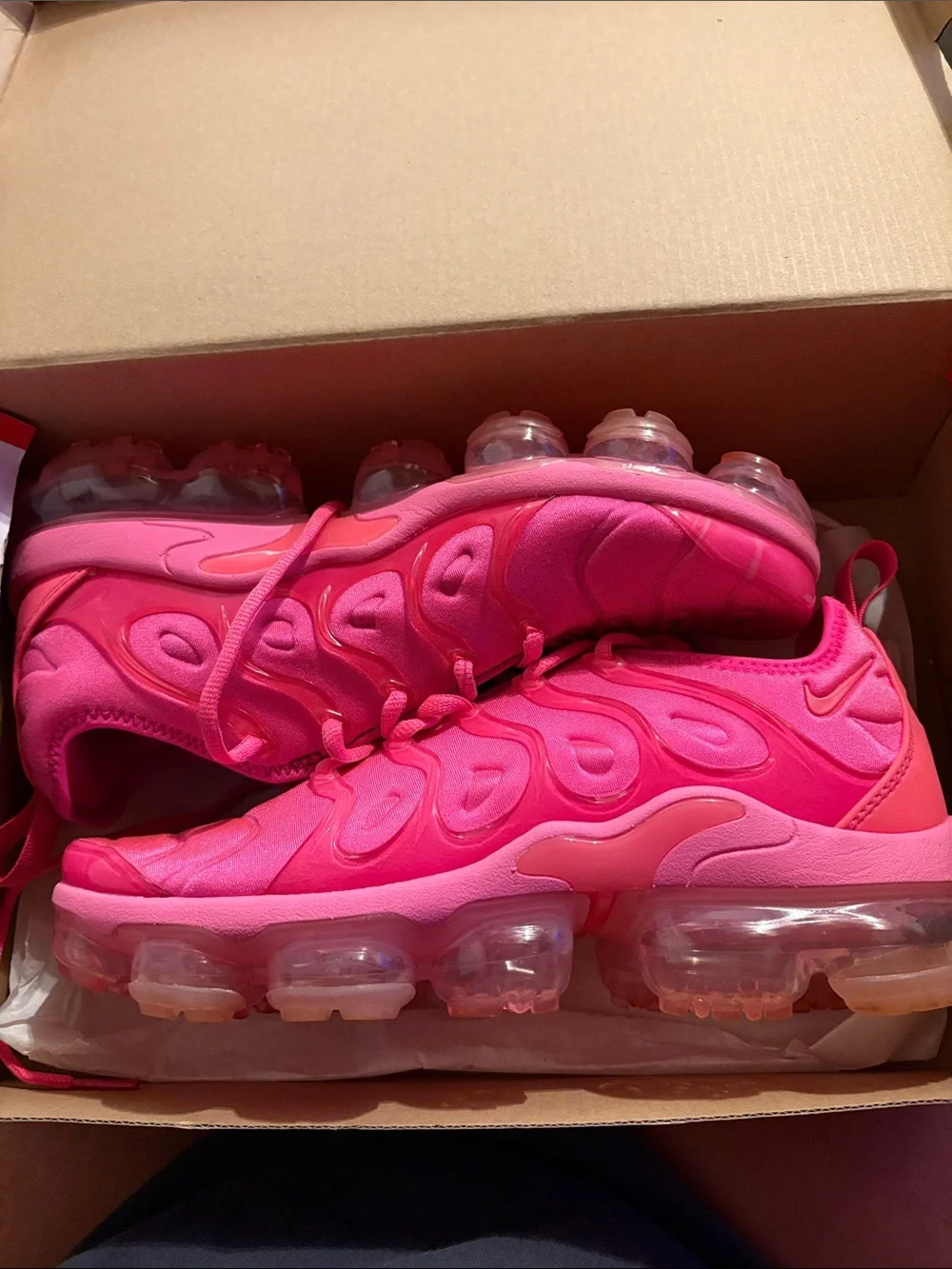 Nike Pink Women's VaporMax-Style Cushioned Sneakers